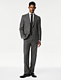 Regular Fit Puppytooth Suit Trousers