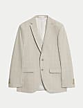Slim Fit Check Suit Jacket