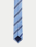 Striped Pure Silk Tie