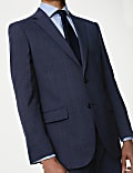 Regular Fit Check Stretch Suit Jacket