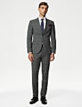 Skinny Fit Prince of Wales Check Suit Trousers