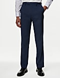 Regular Fit Check Stretch Suit Trousers