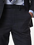 Slim Fit Prince of Wales Check Suit Trousers