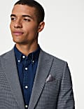 Slim Fit Puppytooth Stretch Suit Jacket