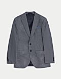 Slim Fit Puppytooth Stretch Suit Jacket