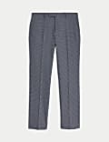 Slim Fit Puppytooth Stretch Suit Trousers