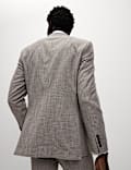 Tailored Fit Grid Check Suit Jacket