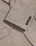 Tailored Fit Grid Check Suit Jacket