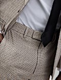 Tailored Fit Grid Check Suit Trousers