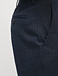 Skinny Fit Check Suit Trousers