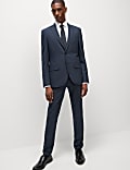 Skinny Fit Check Suit Trousers