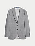 Veste de costume coupe cintrée à motif Prince de Galles