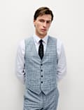 Slim Fit Check Waistcoat