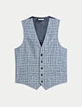 Slim Fit Check Waistcoat