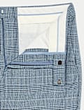 Regular Fit Check Suit Trousers
