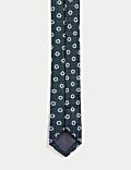 ربطة عنق رفيعة بنقشة زهور