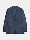 Slim Fit Check Suit Jacket