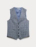 Regular Fit Check Waistcoat