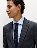 Regular Fit Pinstripe Stretch Suit Jacket