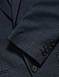 Slim Fit Shadow Check Suit Jacket