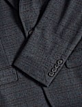 Skinny Fit Check Suit Jacket