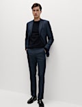 Slim Fit Flat Front Trousers