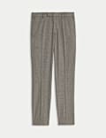 Slim Fit Flat Front Trousers