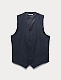 Checked Stretch Waistcoat