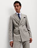 Slim Fit Pinstripe Double Breasted Jacket