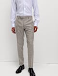 Slim Fit Pinstripe Stretch Trousers