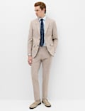 Slim Fit Linen Blend Stretch Suit Jacket