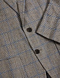 Tailored Fit Cotton Rich Check Blazer