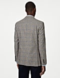 Tailored Fit Cotton Rich Check Blazer