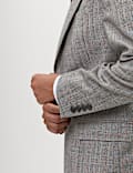 Regular Fit Pure Wool Check Suit Jacket