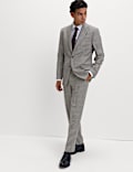 Regular Fit Pure Wool Check Suit Jacket