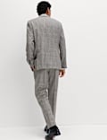Regular Fit Pure Wool Check Suit Jacket