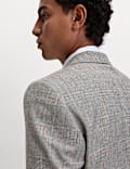 Regular Fit Pure Wool Check Suit Jacket