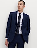 Regular Fit Pure Wool Pinstripe Suit Jacket