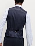 Slim Fit Pure Wool Checked Waistcoat