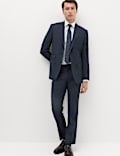 Regular Fit Pure Wool Checked Suit Jacket