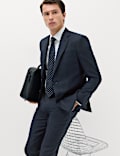 Regular Fit Pure Wool Checked Suit Jacket