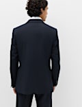 Veste tailleur 100 % laine coupe standard &agrave; rayures