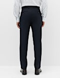 Regular Fit Pure Wool Striped Suit Trousers