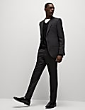 Slim Fit Pure Wool Textured Suit Trousers