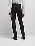Slim Fit Pure Wool Textured Suit Trousers