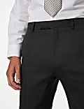 Slim Fit Pure Wool Textured Suit Trousers