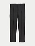 Slim Fit Pure Wool Textured Suit Trousers