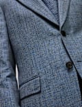 Regular Fit Wool Rich Linen Blend Suit Jacket