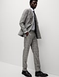 Slim Fit Wool Rich Check Suit Trousers
