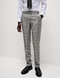 Slim Fit Wool Rich Check Suit Trousers